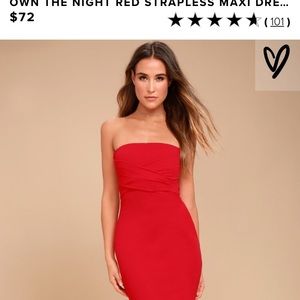 Strapless Maxi Dress